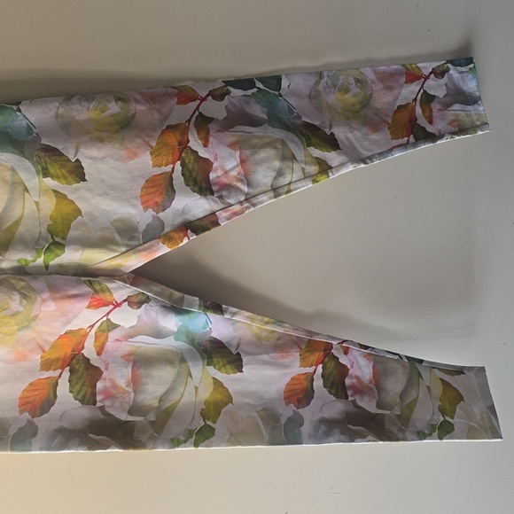 Soft Surroundings Cotton/Spandex Floral Monet Ankle Leggings - Picture 2 of 9